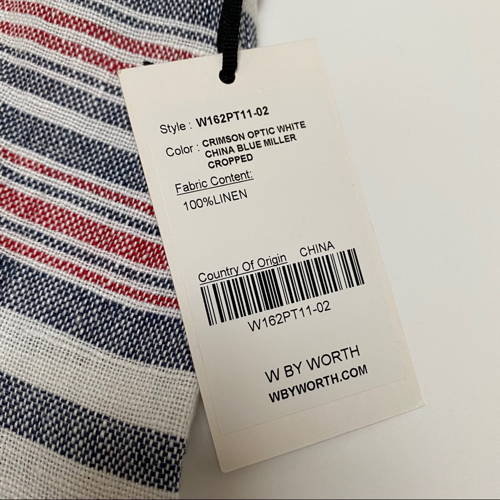 W by Worth Striped Linen Pant - Picture 5 of 12